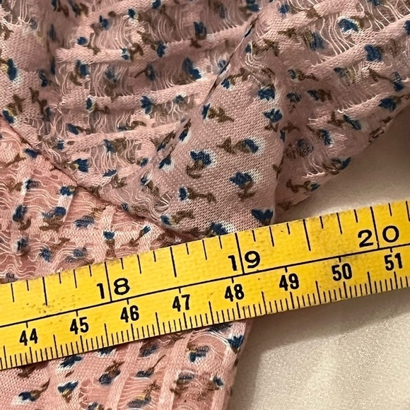 FREE THE ROSE Women's Sz M Floral Waist Smocked Midi Dress - Picture 9 of 13